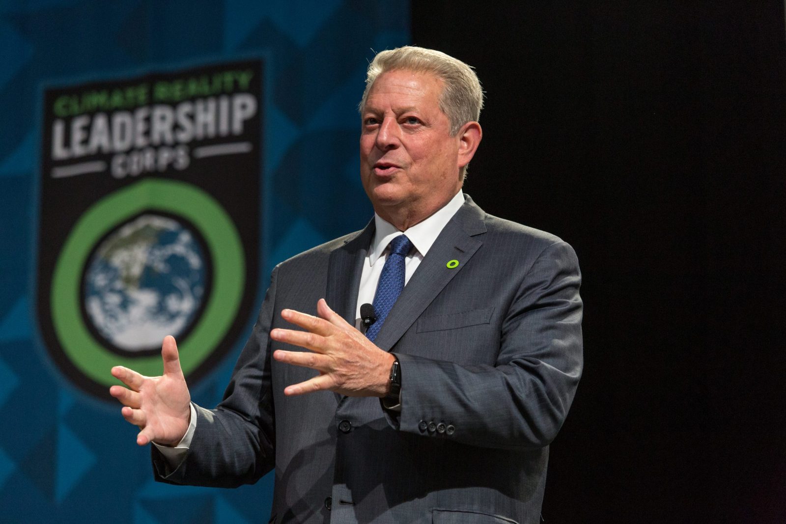 Al Gore speaking at conference