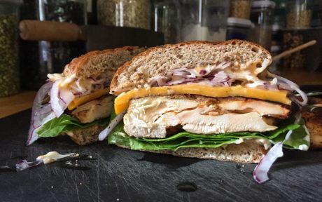 Grilled Chicken of the Woods Sandwich